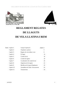 Reglament Regates Vela Llatina i Rem de la FCCPMF-portada